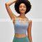 Wholesale Custom Logo In Built Bra Short Style Sports Yoga Wear Crop Fitness Workout Women's Tank Cami Tops