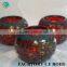 Red Mosaic Candle Holders Glass Material Decoration for home