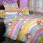 beautiful pattern microfiber fabric for kids bed sheet set