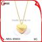 Fashion Jewellery Necklace Heart Style Stainless Steel Jewelry Gold Necklace