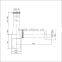 (J281-2)Modern save space brass bottle siphon trap for wash basin