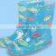 Flat heel children rain boots Transparent rubber boots