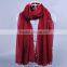 Wholesale Women Fashion Solid Color Cotton Pearl Scarf With Jewelry