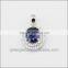 2013 Hot Item 925 Stering Silver Created Blue Sapphire Set Gemstone Jewelry