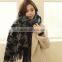 Wholesale Fashion Swallow Gird Pattern Women Warm Wool Winter Shawl