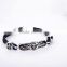 Hot sale clear silicone bracelets with stainless steel clasp