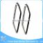 ZS17107 surgical steel black metal earring wholesale latest gorgeous star earrings