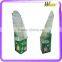 customized POP recycle hooks corrugated paper pegable display shelf