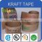 China supplier water activater brown reinforced paper kraft tape for carton sealing