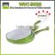 New product non-stick aluminium flat frying pan forged marble pan with soft touch handle