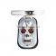BJ-3118B-B High quality Chrome aluminum skull license plate for motorcycles harley