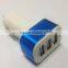 3 Port Usb Car Charger Aluminum Cover 5v/3.1A USB Car Charger Whosale