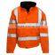 EN20471 high visibility fluorescent color reflective safety jacket