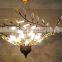 Jansoul new arrival american classical leaf crystal flower pendant chandelier oil bronze cucurbit pendant