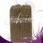 100% indian remy human hair micro ring loop hair