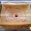 Yellow onyx basin