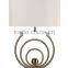 Modern circle rings 32"H metal table lamp