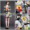 Rayon fabric digital printing floral fabric for sewing textile