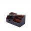 Hot Sale All Kinds of Brown PU/ Faux Leather Desk Organizer Stationery Box