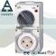 IP66 SAA Industrial Waterproof electrical Surface mount custom Switched socket outlets