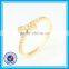 Cheap wholesale fashion crystal 3 gram gold ring