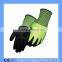 13 Gauge Lime HPPE Shell Black Sandy Nitrile Palm Coating Cut Resistant Gloves/Anti Cut Gloves