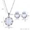 Wholesale Latest Design Fashion Necklaces Women Luxury Statement Diamond Jewelry Set SKJT0537