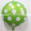 18inch A variety of colors polka dot helium balloons wedding mylar Aluminum Wave point balloon