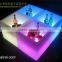 Rechargeable comfortable LED cube seating/inflatable led luminous furniture/Different size LED cube table