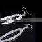 2016 Fashion women jewelry big crystal wedding earrings crystal drop earrings