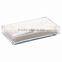 Lucite display box, serving tray, plastic tray, clear food tray, towel display rack