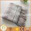 Wholesale 100% Acrylic twill grey fringed throw blanket