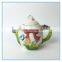 Beetle Shape Ceramic Tea Pot Canister Hand Print