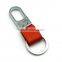 metal key chains rust proof with red leather