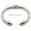 Fashion Jewelry Adjustable Steel Bangle Silver Chain Link Cuff Bracelet for Men