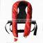 Leather fashion inflatable life jacket for kayak fishing