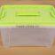 Fashion Plastic storage box with handle lid