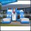 Blue / White Tunnel Inflatable Slide Safety Giant Inflatable Slide