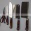 High-end color wood handle 7 sets of knives