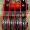 drop forged hardware alloy steel/carbon steel lifting hoist four wheel close link/hook/ring type steel hoist pulley block