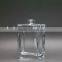 100 ml flat square transparent make-up perfume glass bottle