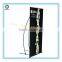 Fibreglass advertising L banner stand display with double poles