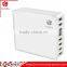 HUNDA new arrival 5V/12A 8 ports Intelligent Multi desktop USB Charger- White