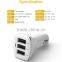 5V Car Charger with 3 USB charge for moblie and iphone or ipad