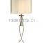 Factory price decorative table lamp made in china antique table lamps for living room with linen lamp shade