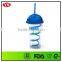 16oz Insulated Dome Lid Plastic Tumbler Cup With Curly Straw