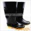 New waterproof factory price 40CM black pvc rain boot, workwear boots, slip on work boots SA-9807