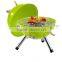 mini portable round coating charcoal barbecue