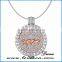 High Quality Gold Coin Locket Disc Holder Pendant Necklace