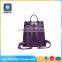 New nylon backpack girl schoolbag / purple nylon backpack